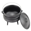 Potjie Pot Outdoor Camping Fire Cooking Dutch Oven Cast Iron Cooker W/ Handle 8L