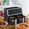 Air Fryer 9L1700 W Dual Zone Digital Display Oil Free Oven Cooker Frying