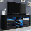 TV Unit Cabinet | TV Stand 145cm | Sideboard with High Gloss Doors | Free LED