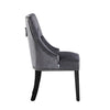 Velvet Pull Door Knocker Studded Dining Kitchen Accent Chairs Luxury Windsor