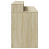 Desk with LED Lights Writing Working Table Sonoma Oak Engineered Wood