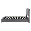Upholstered Bed Frame with Hydraulic Lift, 6ft Super King Bed Frame with Storage