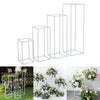 Set of 4 Metal Geometric Flower Stand Pedestal Table Centrepiece Wedding Decor