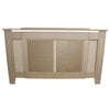 Adjustable Radiator Cover Unfinished MDF Trellised Grill Modern Traditional