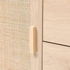 Rattan Buffet Cabinet Storage Sideboard Bar Accent Cabinet 1 Door and 4 Drawers