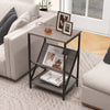 3-Tier Record Player Stand w/ V-Shaped Magazine Holder