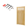 Wooden Garden Gate Pedestrian Fence Porch Privacy Latch Panel Decor 90x180cm