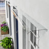 Streamlined Door Canopy Awning Outdoor Porch Window Shade Patio PET Rain Shelter