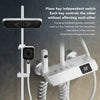 High Pressure Rainfall Shower Head Set with Push Button Multiple Spray Modes UK