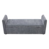 Large Ottoman Storage Box Pouffe Stools Footstool Bed End Bench Window Seat Grey