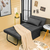 4-in-1 Convertible Sofa Bed Folding Ottoman Sleeper Space Saving Couch Lounger