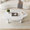 Cloud Coffee Table White Coffee Table for Living Room Irregular Indoor Tea Table