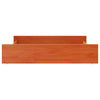 Bed Drawers 2 pcs Wax Brown Solid Wood Pine W4S6