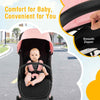 One-hand Folding Infant Carriage Lightweight Infant Stroller Gift-Pink