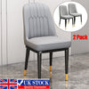 🔥 Faux Leather Upholstered Dining Chairs Set of 2 Thick Seat High Back Chair UK