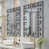 LUVODI Grecian Venetian Rectangle Beveled Glass Wall Mirror for Hotel Home Decor