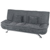 3 Seaters Fabric Sofa Bed Recliner Chair Sleeper Sofa Bed Couch Chair w/Cushion