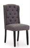 Dining Chairs Set of 2 Button Tufted Upholstered Dining Chairs with Wing Design