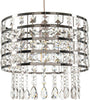 Giggi Modern Chrome Ceiling Light Shade with Clear Acrylic Crystals Lampshades