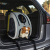 Pet Stroller Pushchair 2-in-1 Folding Dog Cat Walk Travel Carrier for Car Rides