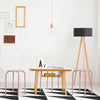 Set of 6 Metal Stacking Stools Round Nesting Bar Stool with X-shape Connection