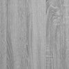 Lechnical Bed Frame with Grey Sonoma 140x200 Engineered Wood,Bed L4T9
