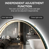 Illuminate LED Bathroom Mirror Dual Light 3 Color Dimmable Makeup Mirror 60x60