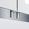 LED Bluetooth Bathroom Mirror Cabinet With Shaver Socket Demister Pad 630×650mm