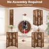 4-Panel Room Divider 170cm Folding Partition Stand Privacy Screen