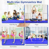 Folding Gymnastics Mat 8' x 4' x 2" Thickened Exercise Mat Home Gym Fitness