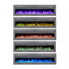 LED Fireplace Media Wall Fire Wall Mounted / Standing Electric Heater 40-100in