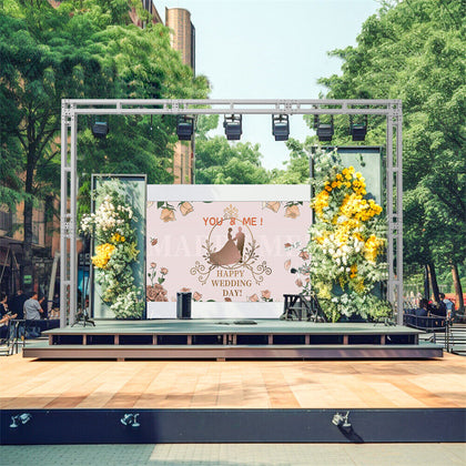 3x Updated DJ Lighting Truss Stand Heavy Duty Wedding Pub Bar Backdrop Festival