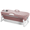 Folding Bathtub Water Tub Adult Children Kids Spa Soaking Sauna SPA Bath Tub Lid
