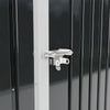 8.5x5.5 7.3x4FT Metal Garden Shed Outdoor Storage Tool Sloped Roof Box W/ Window