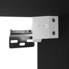 LED TV Cabinet Black Oak 30,5x30x102 cm Engineered Wood