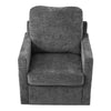 Chenille Swivel Chair Accent Armchair Living Room Reception Sofa w/Back Cushion