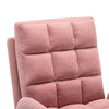 Orthopeadic Velvet Recliner Sofa Linen Tub Armchair Sleeper Chair with Footstool
