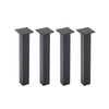 Set of 4 Black Metal Feet Strong Furniture Legs Pedestals for Table Chair Bench