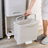 Kitchen Bathroom 38L/42L Plastic Trash Bin 3 Compartment Recycling Waste Bin DIY