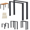 2PCS Metal Legs Table Desk Bench Steel Legs Industrial Furniture Frame w/ Screws