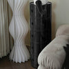 Plastic Storage Cabinet Floor Standing Round Cupboard Bedside Table Nightstand
