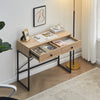 Brown Computer Desk Laptop PC Study Table Home Office Desk Workstation Table