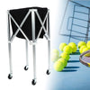 Foldable Tennis Ball Hopper Basket Cart Light Aluminum Alloy Trolley BA
