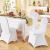 50PCS Stretch Spandex White Folding Chair Covers General Wedding Universal