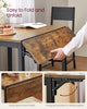 Industrial Drop Leaf Dining Table Extendable Kitchen Small Rustic Metal Folding
