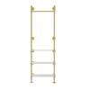 Heavy Duty Pipe Clothes Rail Wall Mounted Garment Rack Ladder Storage Shelves UK