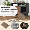 Indoor Wooden Cat House Cat Furniture End Table Nightstand with Shelves