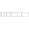 Dog Cage with Doors Grey 10x2x1.5 m Galvanised Steel D3V4