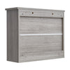 Wall Mounted Bathroom Cabinet with Mirror Wooden 2-Door Storage Cupboard Unit