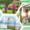 Garden Decoration Trellis Pergola with Gate w/Multiple Side Crossbars